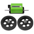 Mechanic meter counter meter counter meter counter mechanical Mechanical Length Counter Meter Counter Rolling Wheel Green. 