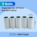 Olaf 57 * 25mm 3pcs High-definition Printing Paper White Children's Camera Printer Replacement Accessories Mini Error Printer. 
