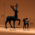 2 Pcs, Room Decor Mother Deer Cute Kids Room Decor Sculptures Kawaii Sculptures Christmas Home Decoration Fawn Figurines home decoration item.