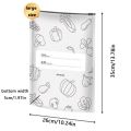 10Pcs/Bag Large Capacity Aluminum Foil Food Bag Leakproof Freezer Safe Kitchen Fresh Bag Fresh-keeping Reusable Zip Lock Bag. 