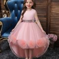 customize ruffles flower frock for girls. 