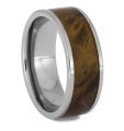 2024 Nrw Fashion Mens Olive Burl Wood Wedding Ring For Men Classic Koa Wood  Wedding Titanium Stainless steel Ring For Men. 