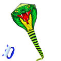 Strong Snake With Long Colorful Tail!Huge Beginner Snake Kites for Kids And Adults  Come With String And Handle. 