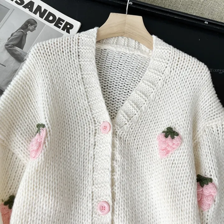Sweet%20Strawberry%20Long%20Sleeve%20Loose%20Cardigans%20Women%20Spring%20Autumn%202026%20V%20Neck%20Single%20Breasted%20Preppy%20Style%20Sweater%20Knitted%20Tops%20-%20Image%205