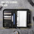 KOSIBATE A6 Tactical Notebook with Zippered Padfolio Ring Binder Loose-Leaf Paper Weatherproof Notepad. 