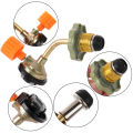Valve-Woven Hose, Gas Cylinder Filling Adapter, Cylinder Filling Hose Converter, Leak-Proof Fitting for Inflation Cylinders. 