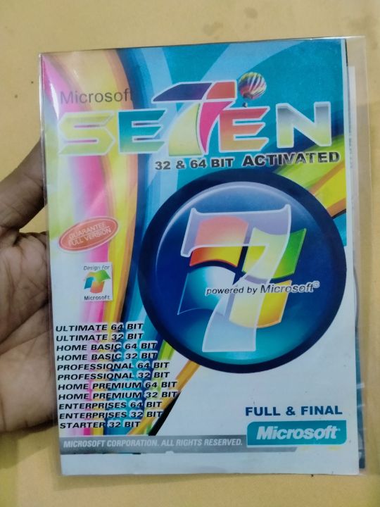 Computer Window 7 Powered By Microsoft Full & Final Microsoft PC & Leptop Windows With..............