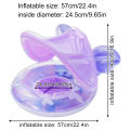 1PC Canopy Pool Float Ring, Inflatable Swim Tube, Swimming Accessories, For Summer Water Sports, Swim Ring, Pool Float Gear.