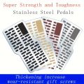 1PC Car Stainless Steel Foot Rest Pedal Board Floor Carpet Mat Anti-Slip Z Shape Heel Pad Truck Suv Car Interior Accessories.