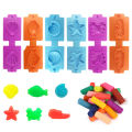 Play Dough Accessories Set for Kids Playdough Tools with Various Plastic Molds Rolling Pins Cutters Clay Model for Children Kids.