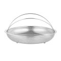 Stainless Steel Food Steamer Basket Pressure Cooker Steamer Basket with Handle Steaming Grid Drain Drainer Cooking Utensils. 