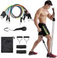 5-in-1 Expander Fitness Bands with Handles | Strength Training Resistance Band Set | Home Gym Equipment | Adjustable Resistance Workout Bands | Set of 11. 