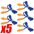 Noise Cancelling Ear Plugs Silicone Corded Ear Plugs Ears Protector Reusable Anti-Noise Earplugs Headwear Earmuff.