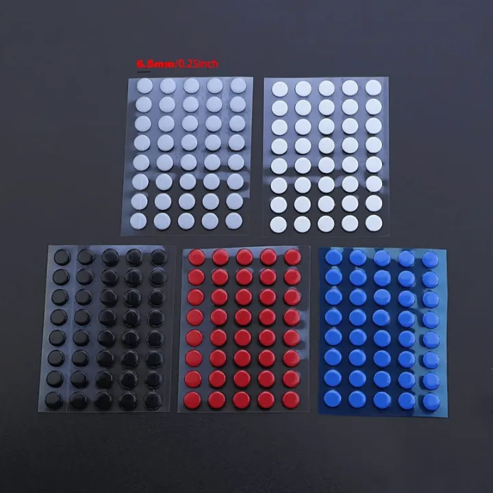 40Pcs%206.5mm%20Diameter%200.8mm%20Thickness%20Small%20Dots%20Universal%20Mouse%20Skates%20for%20%20Rubberized%20Mouse%20Foot%20Glide%20Feet%20Sticker.%20-%20Image%202