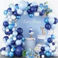 Blue Theme complete set 50pes Mega Pack Garlentap Arch Kit wedding Birthday party Decorations. 