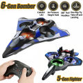 Foam RC Plane Fighter 2.4G Remote Control Stunt Glider 360 ° Rolling Flight Flying EPP Foam Aircraft with LED Toys for Kids.