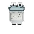 Tuya WIFI Smart Outdoor Socket UK SG 1 2 Outlets IP66 Waterproof AC250V 16A Wall Plug Sockets with Timer for Garden Garage. 
