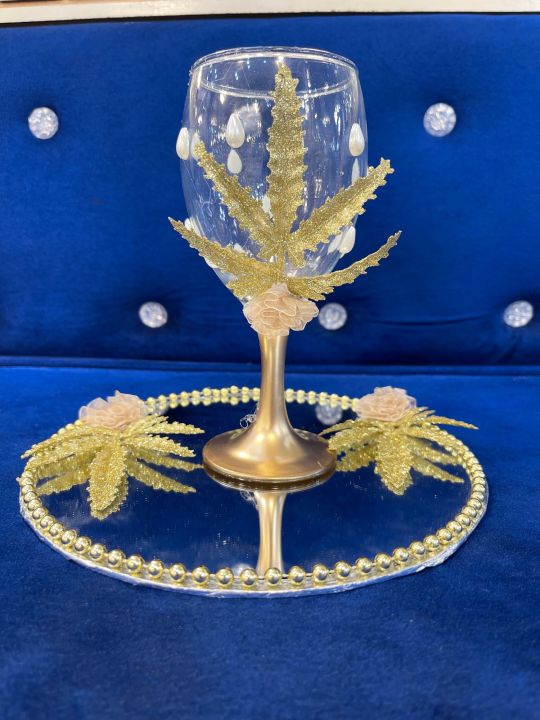 pan%20leaf%20design,Glass%20doodh%20plai,wedding%20glass,wedding%20rasam%20glass,golden%20glass%20-%20Image%202