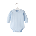 Soft Cotton Long-Sleeved Baby Bodysuit Seamless Sewing Baby Romper Newborn Clothes 0-24 moths Solid Color Infant Jumpsuit. 