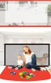 Pet Dog Fence Portable Folding Divider Mesh Home Perforation-Free Traceless Wall Protection Barrier Safety Net Nylon Mesh Cloth. 