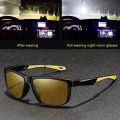 Fashion Vintage Square Frame Unisex Night Vision Glasses Reduce Visual Fatigue Lenses Anti-Glare Anti reflective UV400 Eyewear.