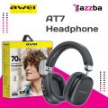 Awei AT7 Bluetooth Wireless Headphones – Bluetooth 5.4, 70H Playback, 40 mm Drivers, Built‑in Mic. 