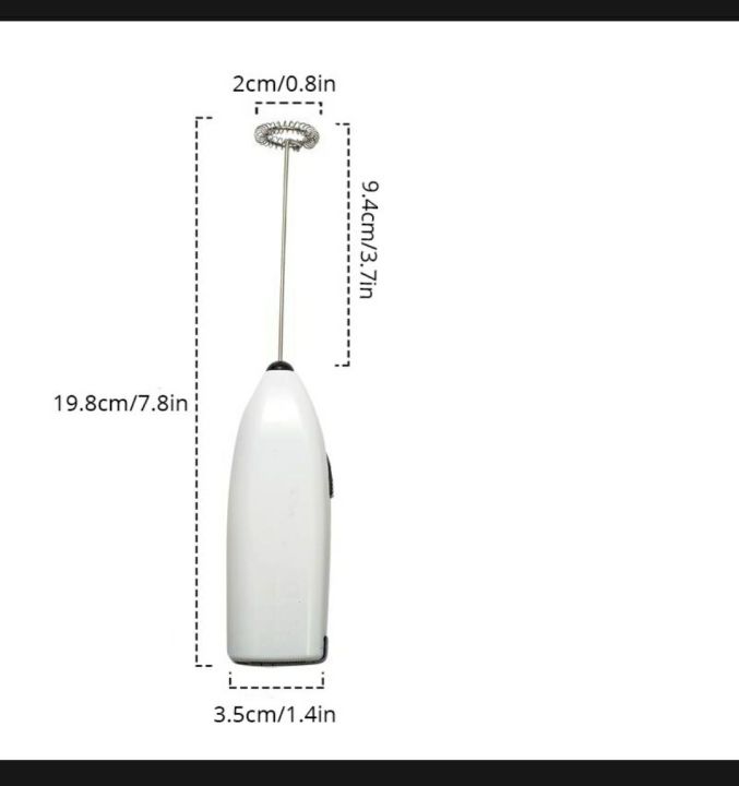 1Pc White Electric Egg Beater Milk Frother For Coffee Household Kitchen Mini Stainless Steel Cofde Milk Tea Blender KitchenTool