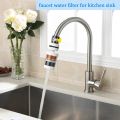 360° Rotatable Faucet Water Filter – 6 Layer Tap Water Purifier | Kitchen & Bathroom Use | Universal Faucet Compatible. 
