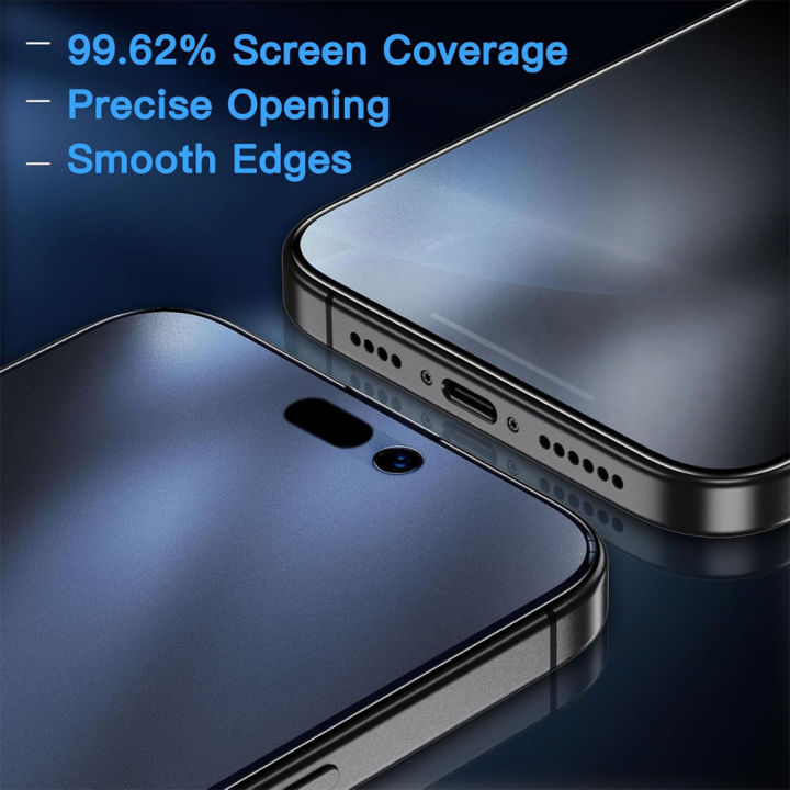 NNBILI%203Pack%20Oleophobic%20Coating%20Dust%20Free%20Easy%20Installation%20Matte%20Screen%20Protector%20For%20iPhone%2016%2014%2013%2012%2015%2017%2018%20Pro%20Max%20Glass%20-%20Image%203