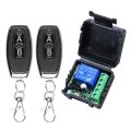Remote Control Wireless Switch 433Mhz DC 12V 1CH RF 10A Relay Receiver and 2CH Transmitter For Door Electromagnetic Lock.