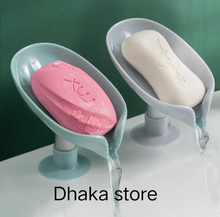 Drain%20Soap%20Holder%20Leaf%20Shape%20Soap%20Box%20Suction%20Cup%20Tray%20Drying%20Rack%20for%20Shower%20Sponge%20Container%20Kitchen%20Bathroom%20Accessories%20-%20Image%202