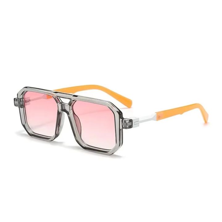 Trendy%20Retro%20Literary%20Modern%20Double%20Bridge%20Square%20Frame%20Sunglasses%20Fashionable%20Car%20Sunglasses%206125%20-%20Image%203
