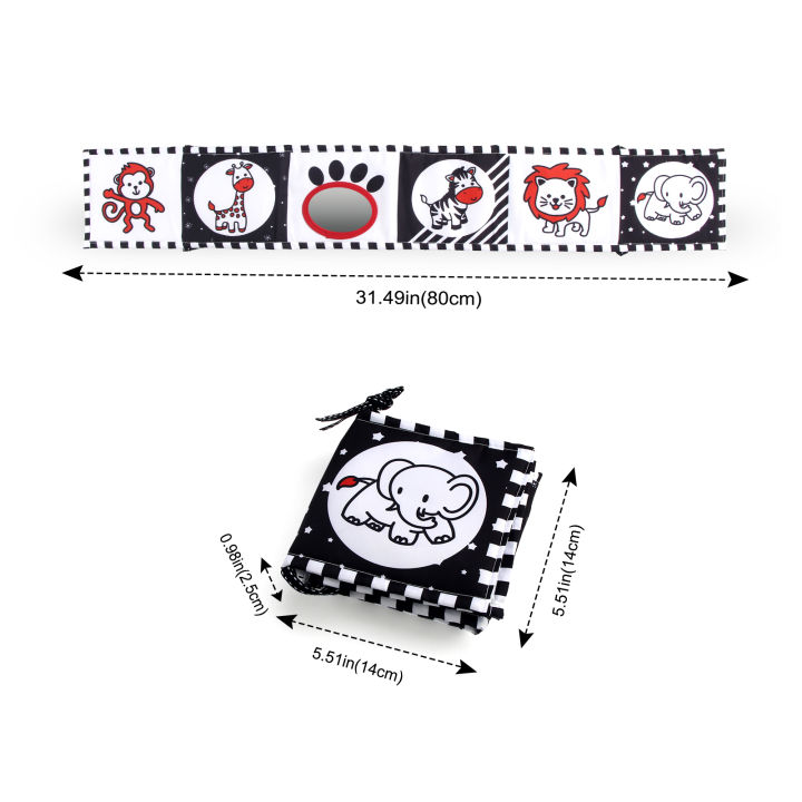 Sensory%20Cloth%20Book%20High%20Contrast%20Baby%20Toys%200M+%20Newborn%20Crib%20Toys%20Black%20and%20White%20Animal%20Cloth%20Books%20Montessori%20Baby%20Book%20-%20Image%203