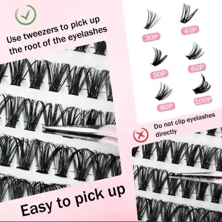 DIY%20Clusters%20Lash%20Kit%20Full%20Set%205-16mm%20Mix%20Bond&Seal%20Tweezers%20Lash%20for%20Self%20Application%20Makeup%20Individual%20Eyelash%20Extensions%20-%20Image%203