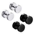 1Pair Stainless Steel Round Circle Stud Earrings For Men Women Not Fade Ear Rings Jewelry. 