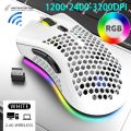 BM600 Rechargeable USB 2.4G Wireless RGB Light Honeycomb Gaming Mouse Desktop PC Computers Notebook Laptop Mice Mause Gamer Cute. 