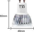Pack of 4 Elinkume GU10-LED Light Bulb Undimmable Spotlight - 6W Warm White 3000k ,120 Degree Beam Angle 110V(4 Pack). 