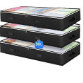 Foldable Under Bed Storage Containers with Clear Window Underbed Toy Organizers and Clothing Storage Bags Closet Storage Bins. 