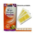 Hair removal wax strips. legs/body. 20pcs. 