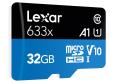 Lexar 32GB Micro SDHC 633x (10 MB/s). 