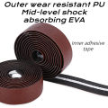 2PCS Bicycle Handlebar Tape Bicycle Road PU Artificial Leather EVA Textured Punch Strap Cycling Gear 2150x30x3mm Accessories.