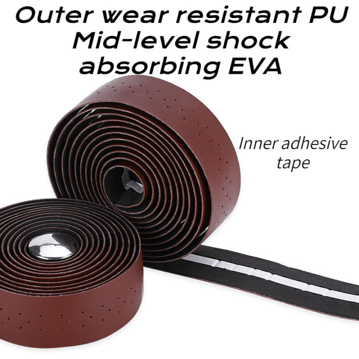 2PCS%20Bicycle%20Handlebar%20Tape%20Bicycle%20Road%20PU%20Artificial%20Leather%20EVA%20Textured%20Punch%20Strap%20Cycling%20Gear%202150x30x3mm%20Accessories%20-%20Image%204