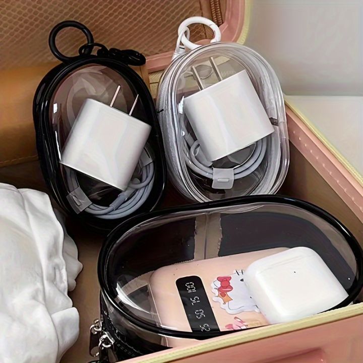 Portable%20Mini%20Clear%20Zipper%20Storage%20Bag%20-%20Space-Saving%20Organizer%20for%20Earphones%20&%20Chargers,%20Versatile%20with%20Handy%20Keychain%20Loop%20-%20Image%202