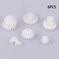 1Set Gear Set Gearbox Toy Robot Motor Gear Motor Various Gear Car Axle Belt Pulley Shaft Sleeve DIY Model Car Accessory.