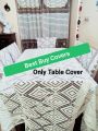 Indian Triangle Design 6 Seater Dining Table Cover (Without Chair Cover) - Upgrade Your Dining Setup With This Triangle Design Table Cover. 