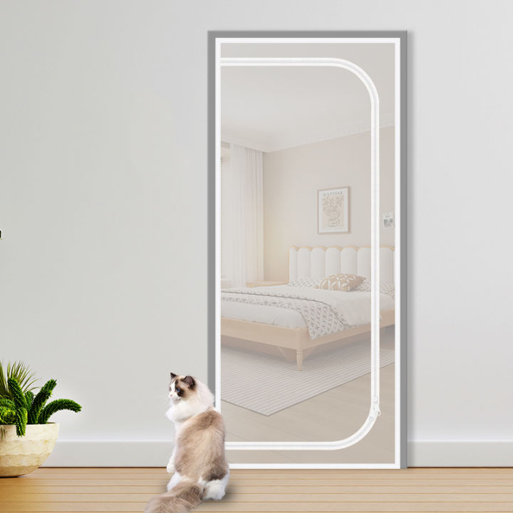 Zipper%20Screen%20Door%20Net%20U-Shaped%20Thicken%20Anti-mosquito%20Keeping%20Cats%20Dogs%20Running%20Out%20Resistant%20Mesh%20for%20Home%20Bedroom%20Living%20Room%20-%20Image%207