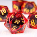 DND Dragon Eye Dice Liquid Core Dice Set Resin Edged Dice For Dungeons and Dragons Polyhedral D&D Dice Handmade D and D.