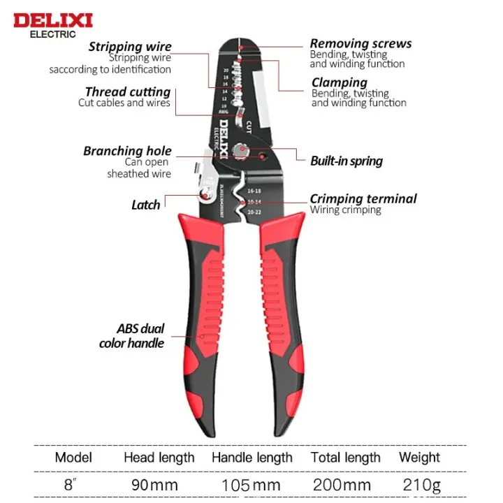 DELIXI%20ELECTRIC%20Wire%20Stripping%20Pliers%20Wire%20Pressing%20Pliers%20Wire%20Cutting%20Pliers%208-inch%20Multifunctional%20Pliers%20for%20Electrician.%20-%20Image%202