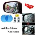 Car Side Mirror Anti Fog Sticker to use fir  Raining time. 