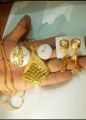 New design first copy complate necklace set girls & women earring,ring,chain,lokit,nose pin 5 pice set. 
